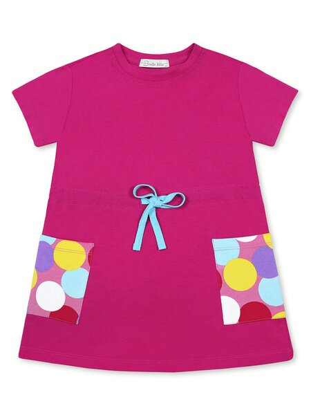 Платье Девочкам Bonito Малиновый Без рисунка (фото 1)
