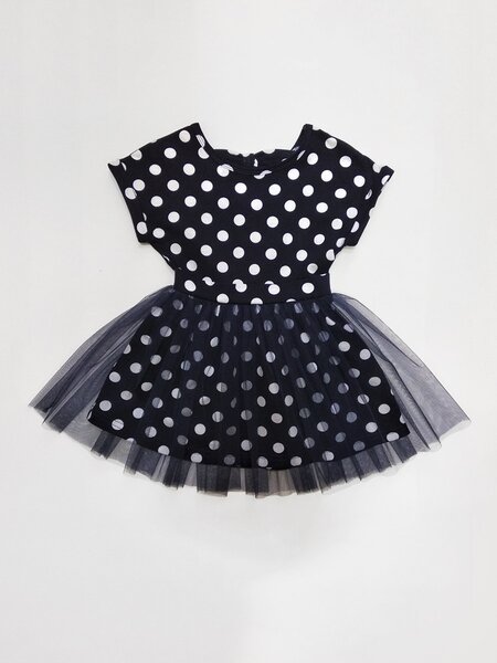 Платье Девочкам Россия Чёрный Горошек (фото 1)