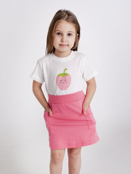 Юбка Девочкам Takro Розовый яркий Сердечки (фото 1)