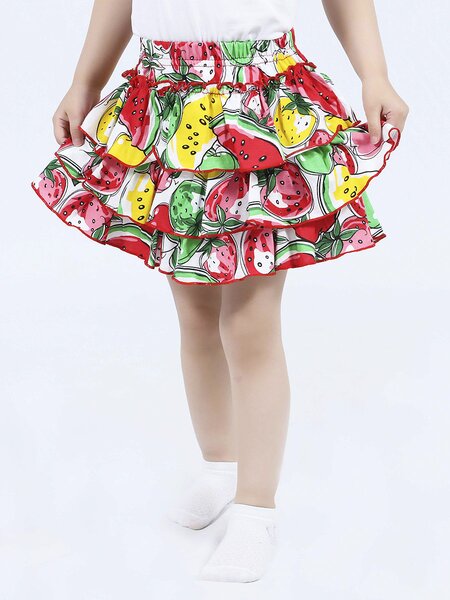 Юбка Девочкам Bonito Белый Фрукты (фото 1)