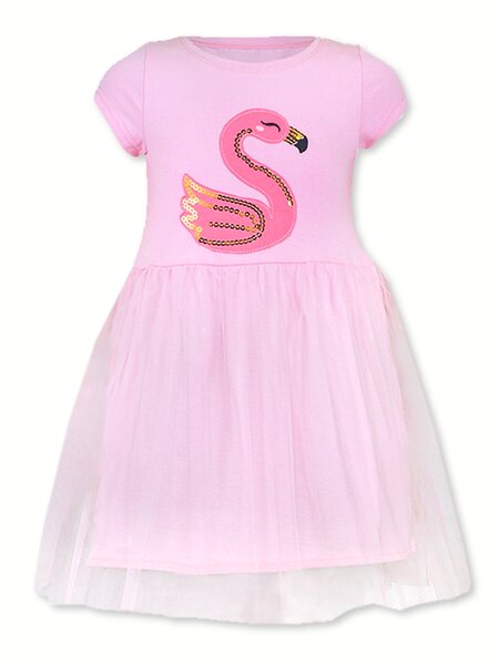 Платье Девочкам Лунёва Розовый светлый Фламинго (фото 1)