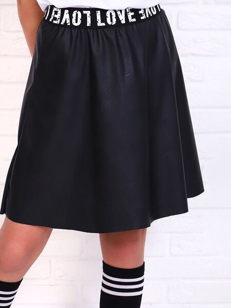 Юбка Девочкам Россия Чёрный Надпись (фото 1)