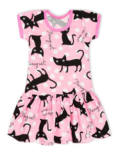 Платье Девочкам Россия Розовый Котики (фото 1)