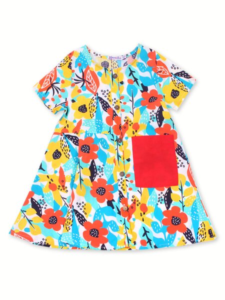 Платье Девочкам Bonito Белый Цветы (фото 1)