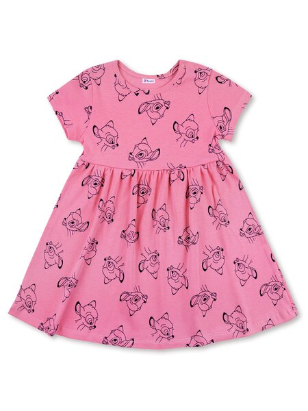 Платье Девочкам Юлала Розовый тёмный Олени (фото 1)