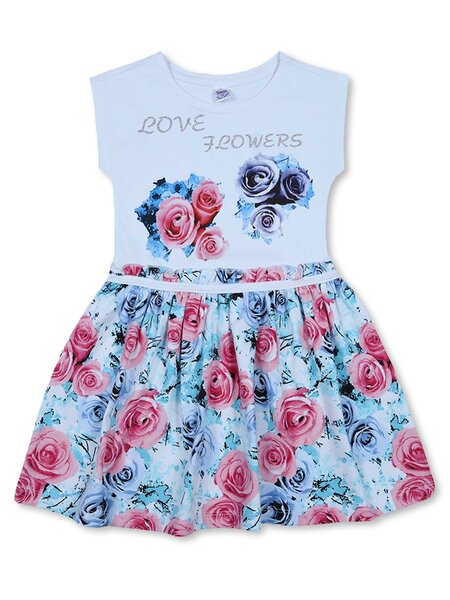 Платье Девочкам Bonito Белый Цветы (фото 1)