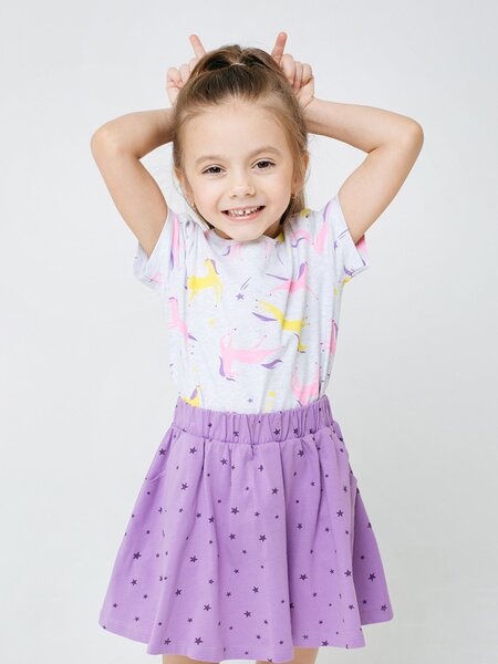 Юбка Девочкам Crockid Фиолетовый Звёзды (фото 1)