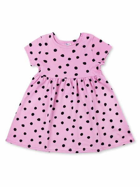 Платье Девочкам Юлала Розовый тёмный Горошек (фото 1)