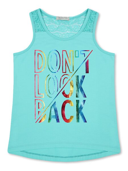 Майка Девочкам Bonito Мятный Надпись (фото 1)