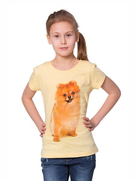 Футболка Девочкам Россия Микс Зверёк (фото 1)