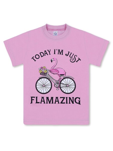 Футболка Девочкам Bonito Розовый Фламинго (фото 1)
