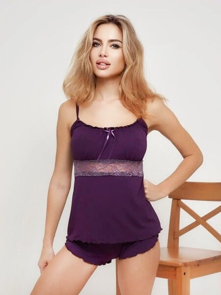 Комплект Женщинам Россия Фиолетовый Без рисунка (фото 1)