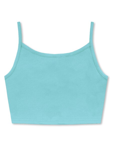 Топ Девочкам Юлала Бирюзовый Без рисунка (фото 1)