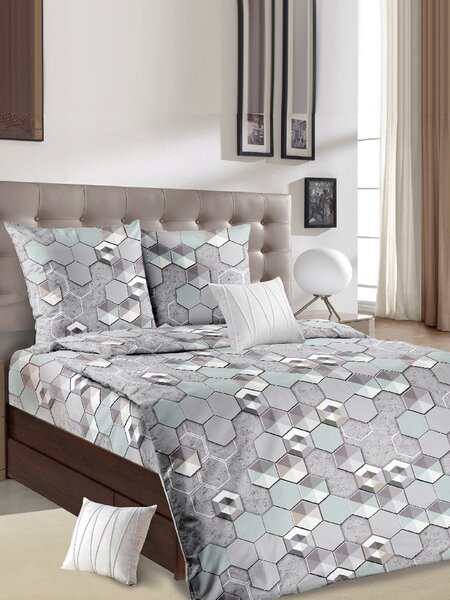 Комплект постельного белья Для дома Россия Серый Геометрия (фото 1)