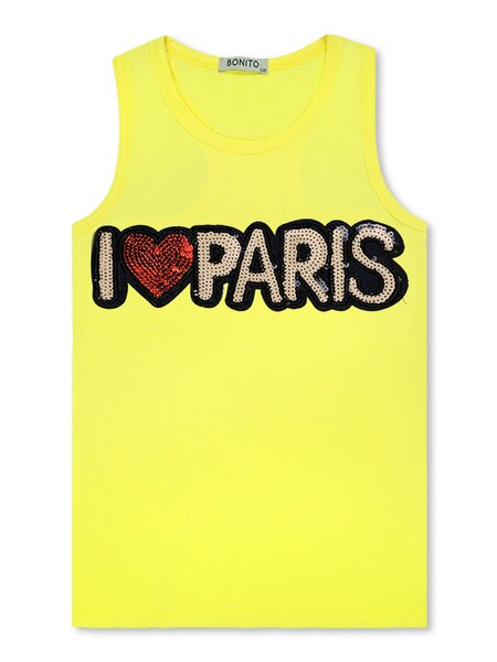 Майка Девочкам Bonito Жёлтый Надпись (фото 1)