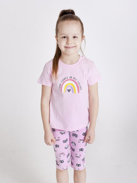Футболка Девочкам Takro Розовый Радуга (фото 1)