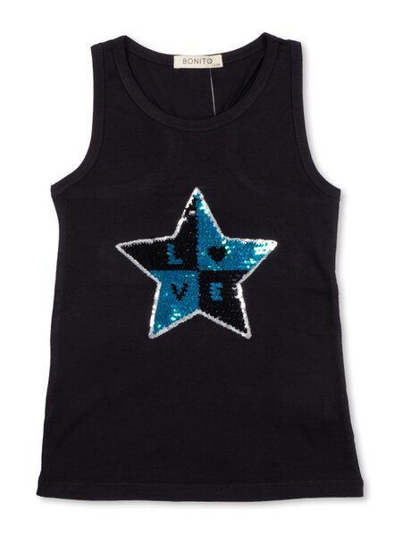 Майка Девочкам Bonito Чёрный Звезда (фото 1)