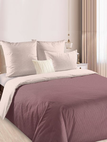 Комплект постельного белья Для дома Россия Бежевый; Коричневый Без рисунка (фото 1)