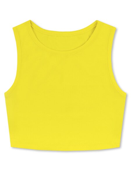 Топ Девочкам Юлала Жёлтый Без рисунка (фото 1)