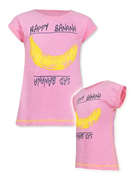 Футболка Девочкам Лунёва Розовый Бананы (фото 1)