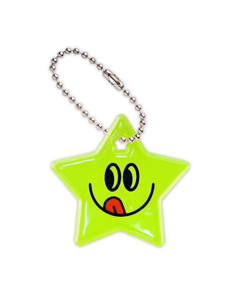 Брелок светоотражающий Для дома Россия Лимонный Звезда (фото 1)