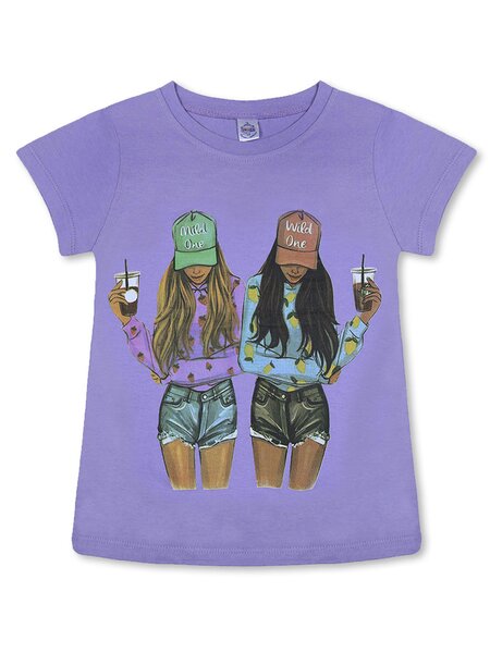 Футболка Девочкам Bonito Сиреневый Девушки (фото 1)