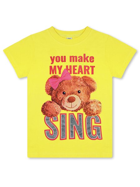 Футболка Девочкам Bonito Жёлтый Медвежонок (фото 1)