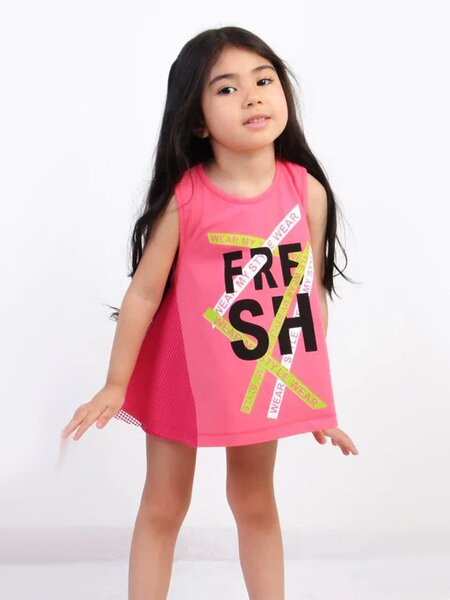 Майка Девочкам Bonito Розовый Надпись (фото 1)