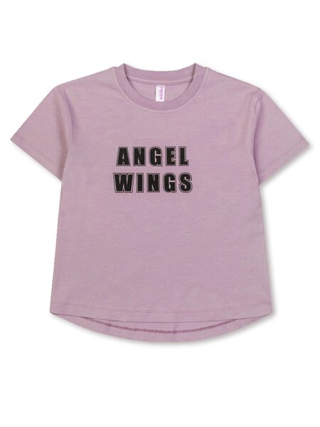 Футболка Девочкам Takro Сиреневый тёмный Надпись (фото 1)