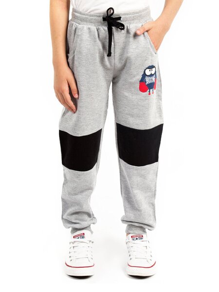 Брюки Мальчикам Baby style Серый меланж Монстрик (фото 1)