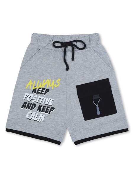 Шорты Мальчикам Bonito Серый меланж Надпись (фото 1)