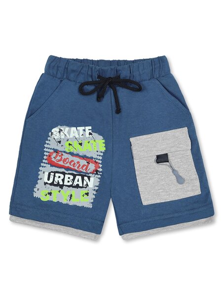 Шорты Мальчикам Bonito Серо-синий Надпись (фото 1)