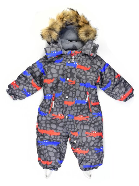 Комбинезон Мальчикам Китай Серый тёмный Крокодил (фото 1)