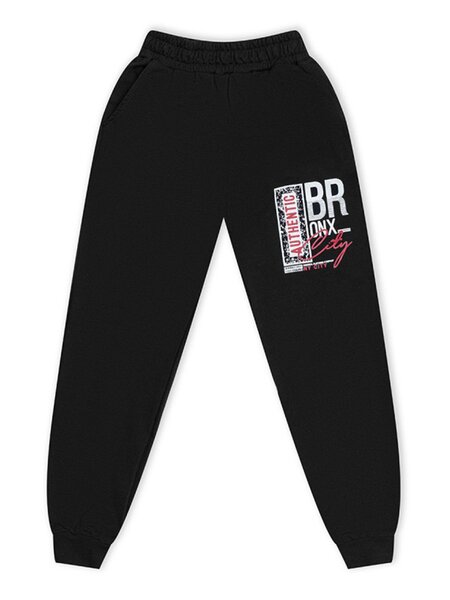 Брюки Мальчикам Россия Чёрный Надпись (фото 1)