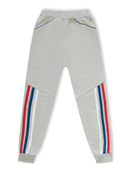 Брюки Мальчикам Россия Серый меланж Лампасы (фото 1)