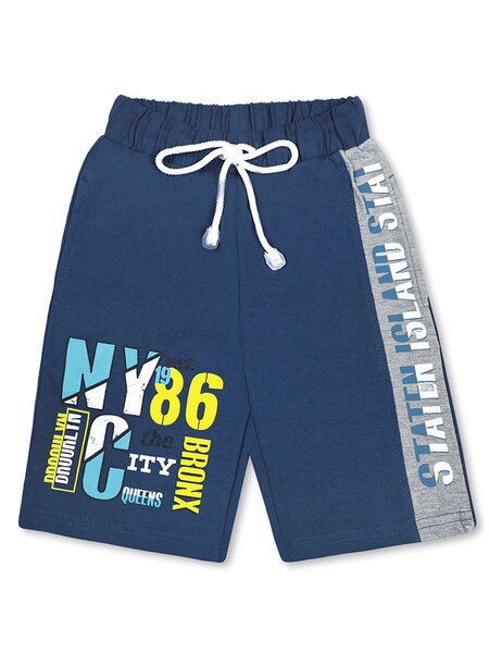 Шорты Мальчикам Bonito Серо-синий Надпись (фото 1)