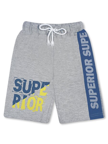 Шорты Мальчикам Bonito Серый меланж Надпись (фото 1)