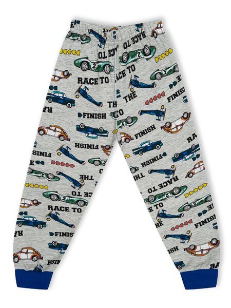 Брюки Мальчикам Россия Серый меланж Машинки (фото 1)