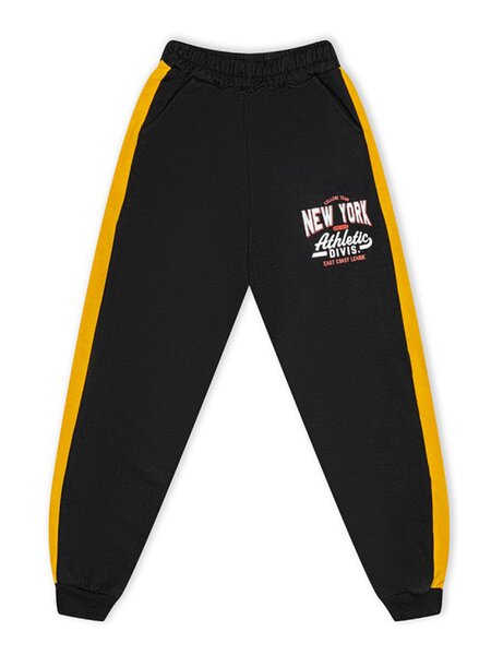 Брюки Мальчикам Россия Чёрный; Жёлтый Лампасы (фото 1)