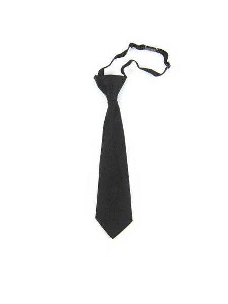 Галстук Мальчикам Россия Чёрный Без рисунка (фото 1)