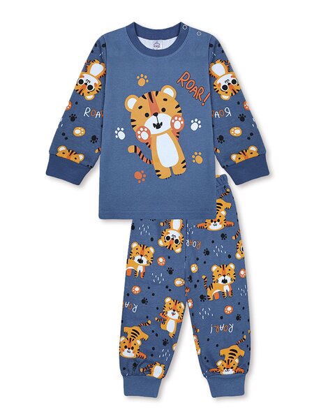 Пижама Мальчикам Bonito Серо-синий Тигр (фото 1)