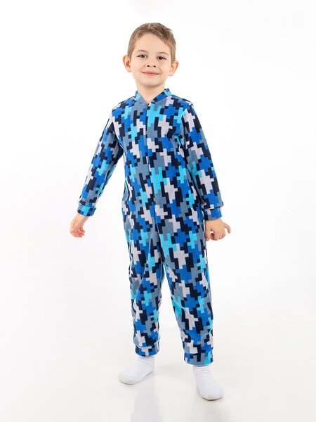 Комбинезон Мальчикам Юлала Синий Геометрия (фото 1)