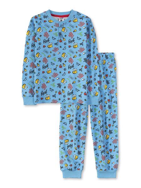 Пижама Мальчикам Весёлый супер далматинец Синий светлый Монстрики (фото 1)