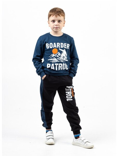 Костюм Мальчикам Россия Синий тёмный Сноубордист (фото 1)
