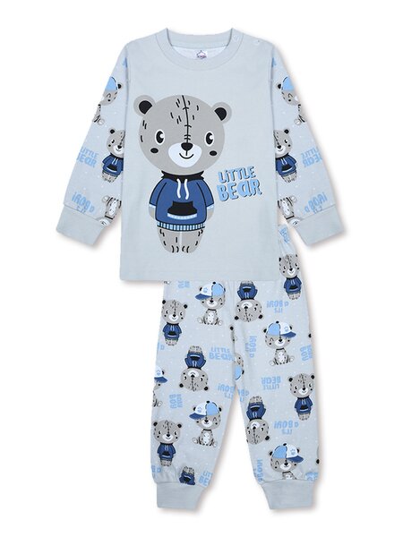 Пижама Мальчикам Bonito Серый светлый Мишка (фото 1)