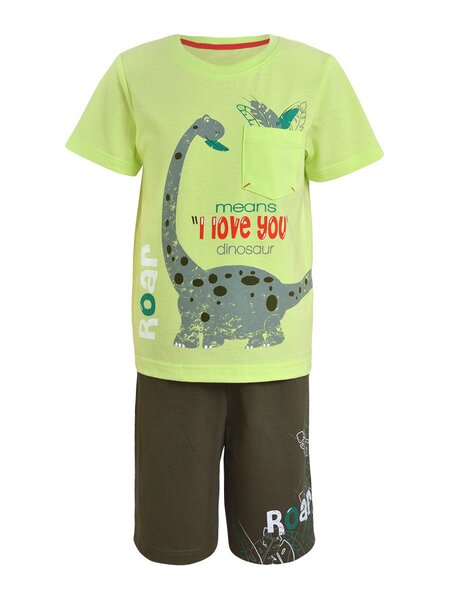 Костюм Мальчикам Лунёва Салатовый Динозавр (фото 1)
