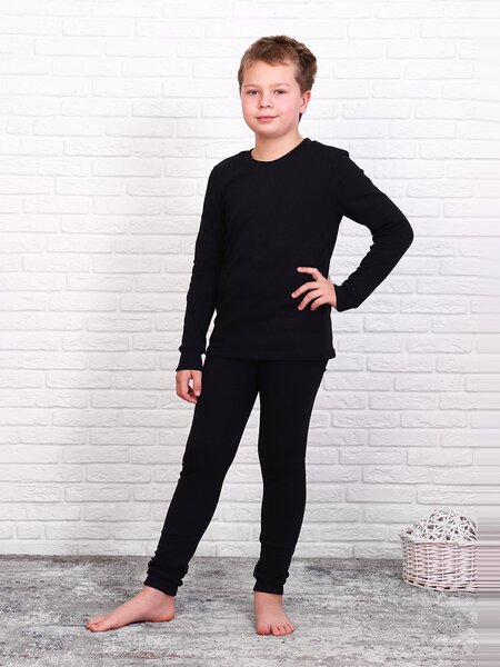 Комплект Мальчикам Россия Чёрный Без рисунка (фото 1)