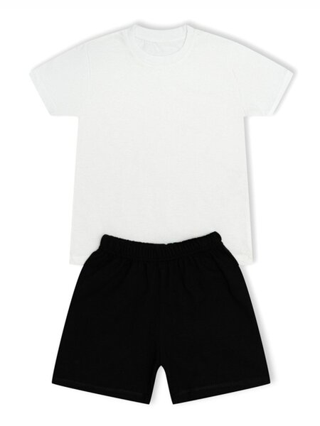 Костюм спортивный Мальчикам Россия Белый; Чёрный Без рисунка (фото 1)