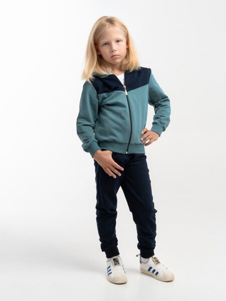 Костюм Мальчикам Россия Серо-зелёный; Чернильный Без рисунка (фото 1)