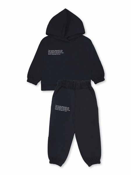 Костюм Мальчикам Bonito Чёрный Надпись (фото 1)
